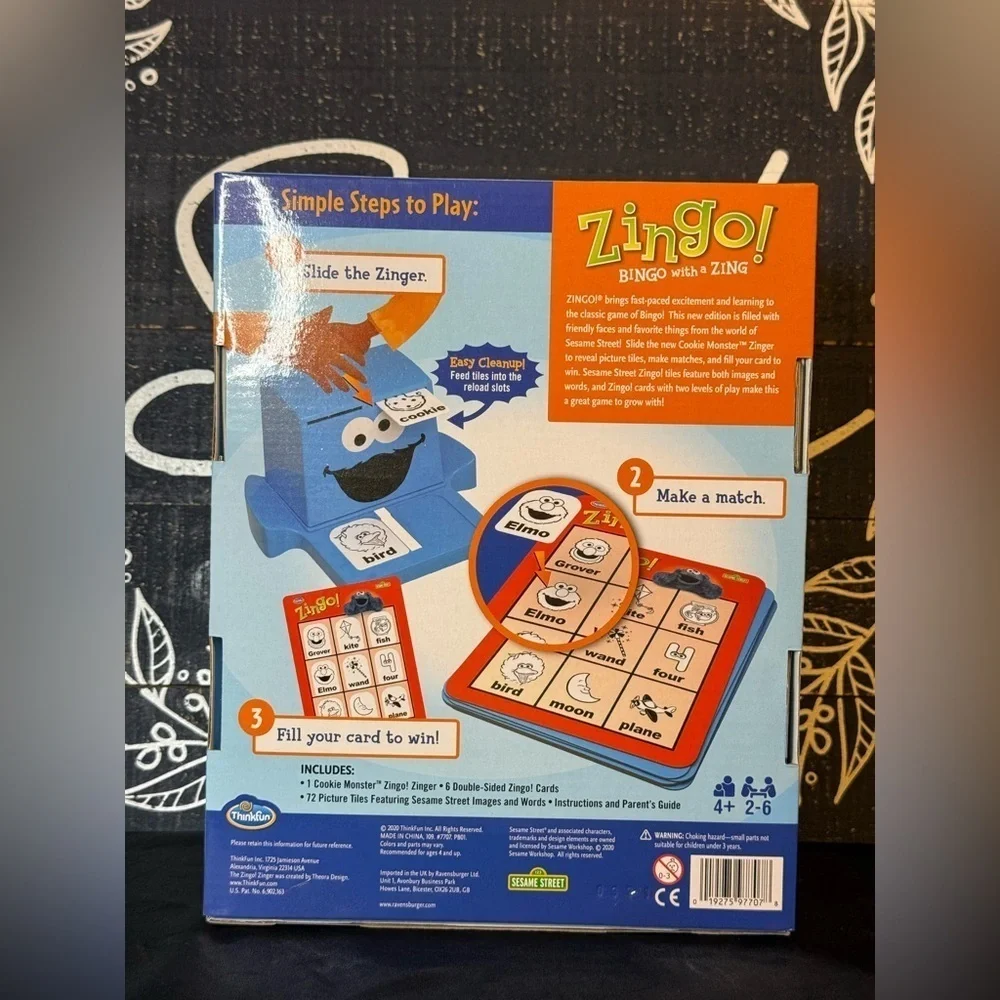 Think! Zingo! Bingo with a Zing - Sesame Street Edition